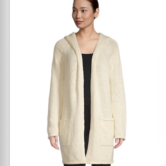 EILEEN FISHER Org Cotton Cardigan - Picture 1 of 5